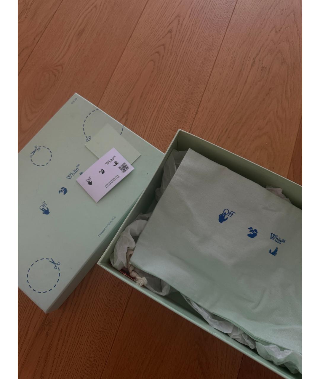 OFF-WHITE Белые кеды, фото 6