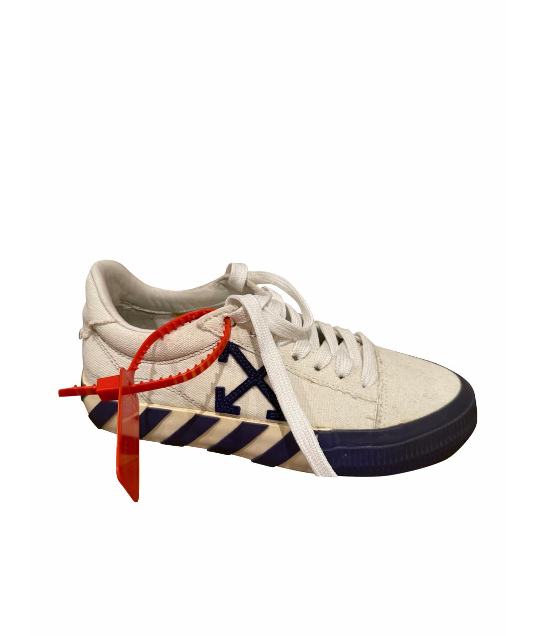 OFF-WHITE Белые кеды, фото 1