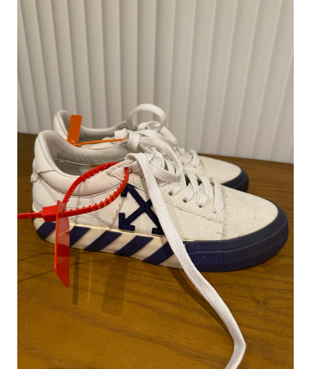 OFF-WHITE Белые кеды, фото 9