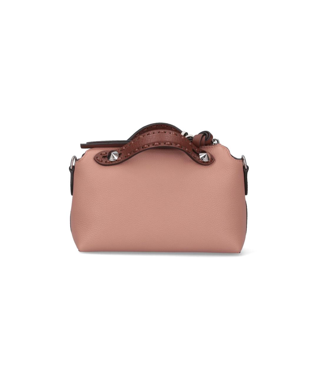 FENDI Розовая кожаная сумка тоут, фото 3