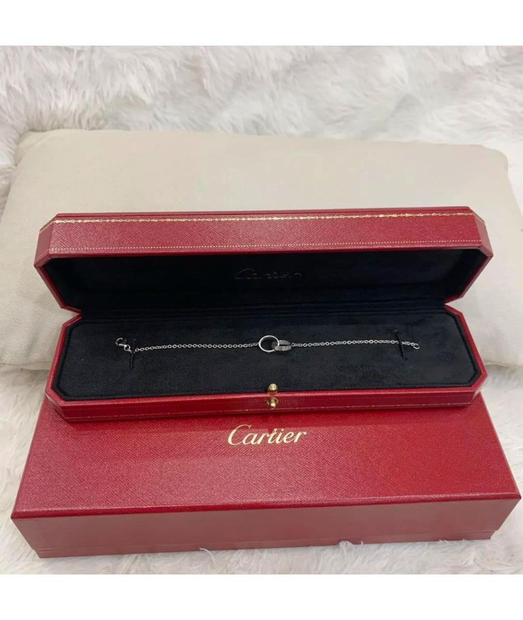 CARTIER Серый браслет из белого золота, фото 2