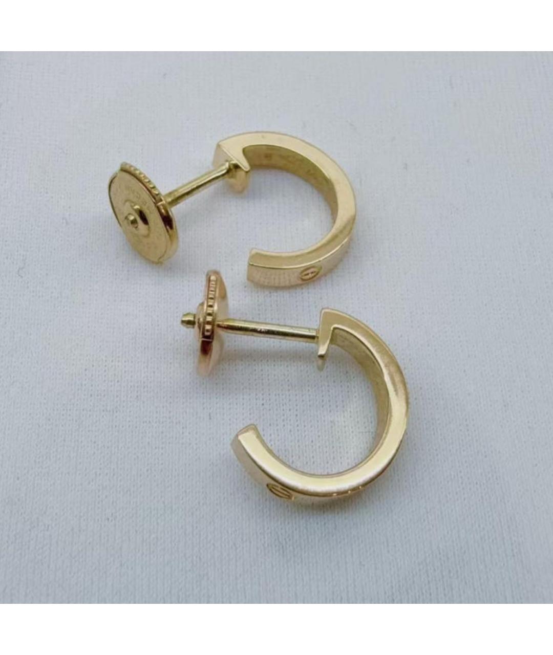 CARTIER Золотые серьги из желтого золота, фото 3