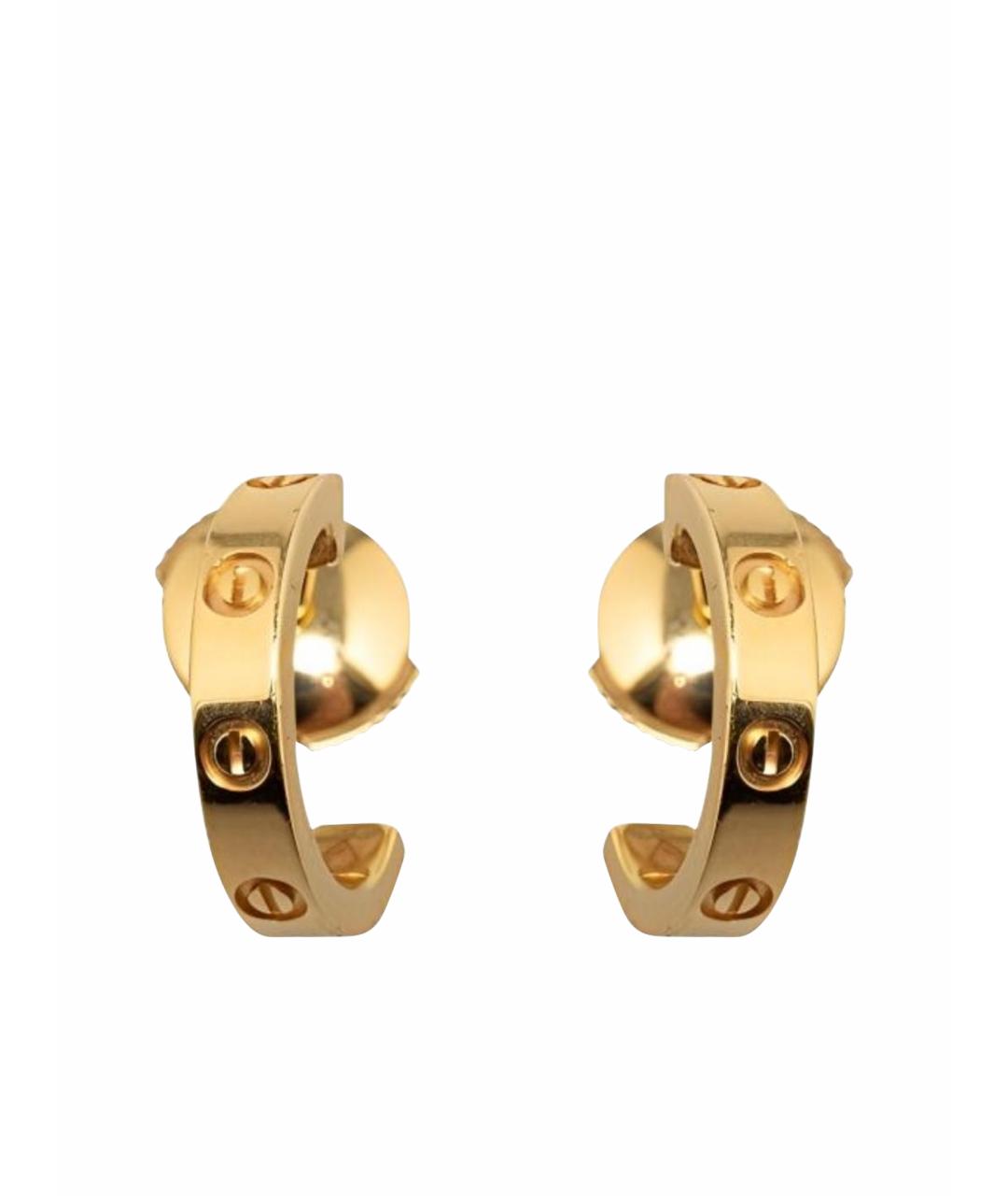 CARTIER Золотые серьги из желтого золота, фото 1