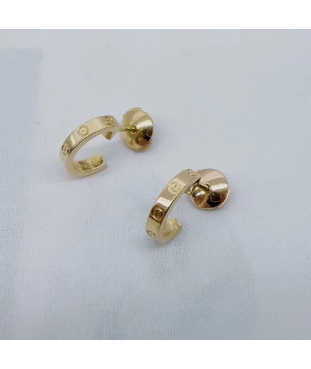 CARTIER Золотые серьги из желтого золота, фото 2