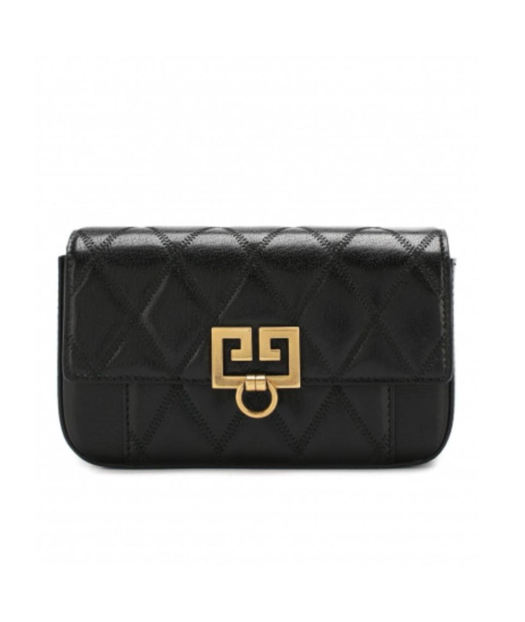 GIVENCHY Черная кожаная поясная сумка, фото 9