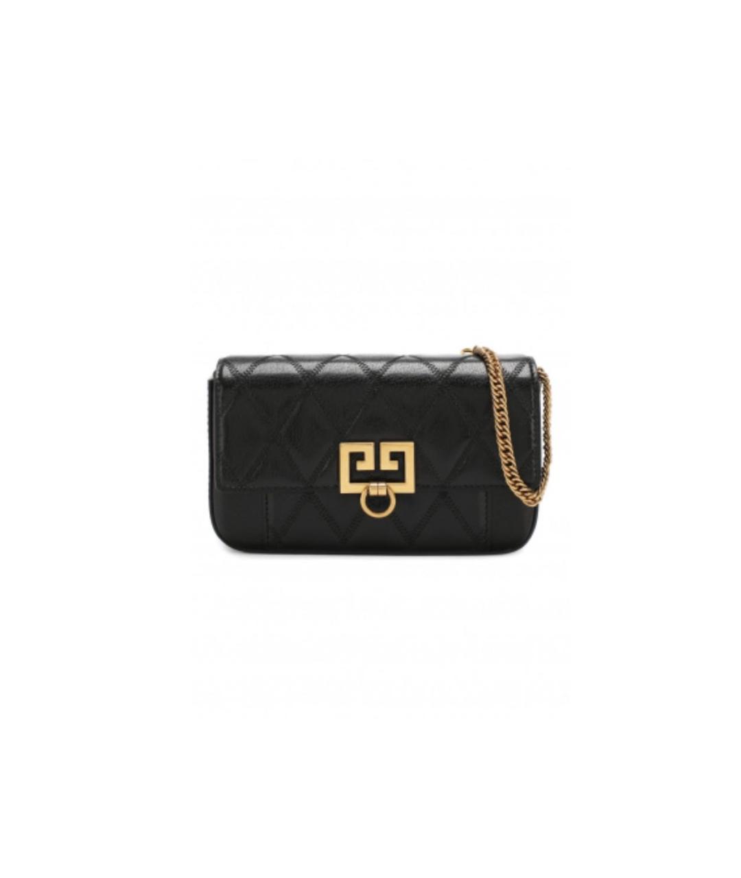 GIVENCHY Черная кожаная поясная сумка, фото 3