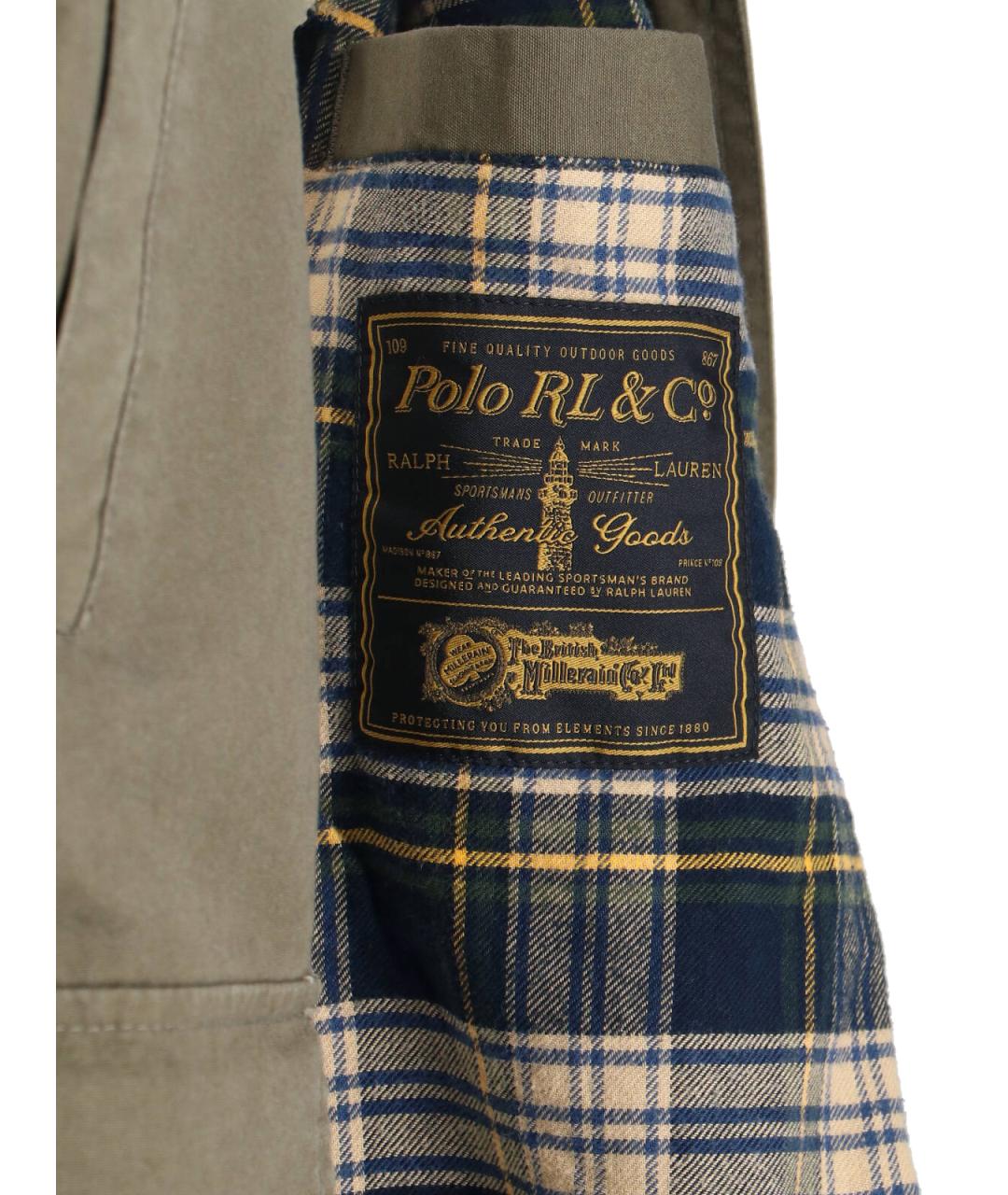 POLO RALPH LAUREN Зеленая хлопковая куртка, фото 5