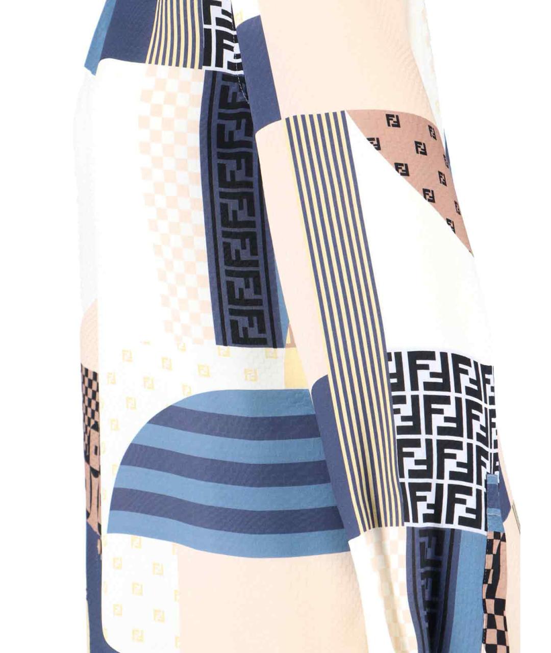 FENDI Мульти шелковая рубашка, фото 3