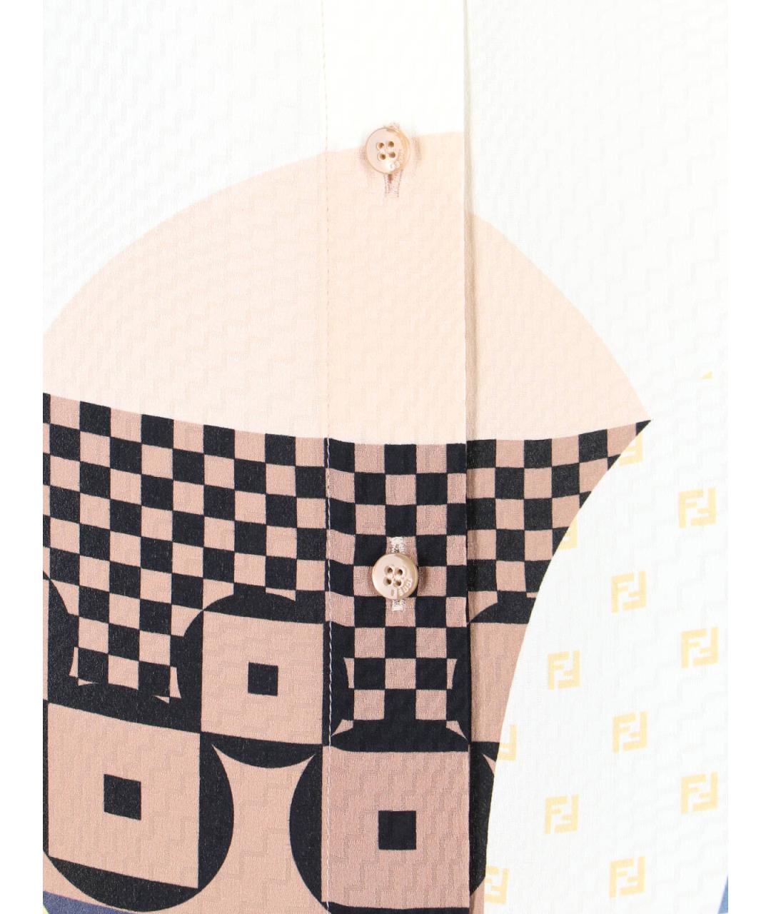 FENDI Мульти шелковая рубашка, фото 5