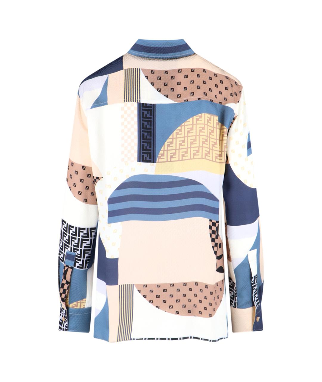 FENDI Мульти шелковая рубашка, фото 2