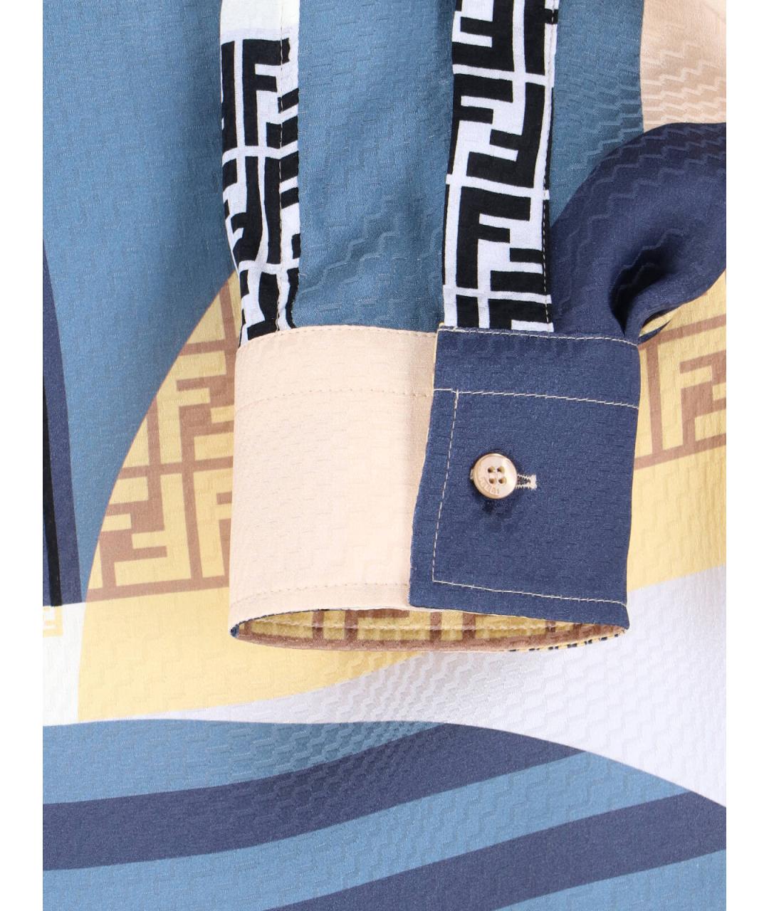FENDI Мульти шелковая рубашка, фото 4