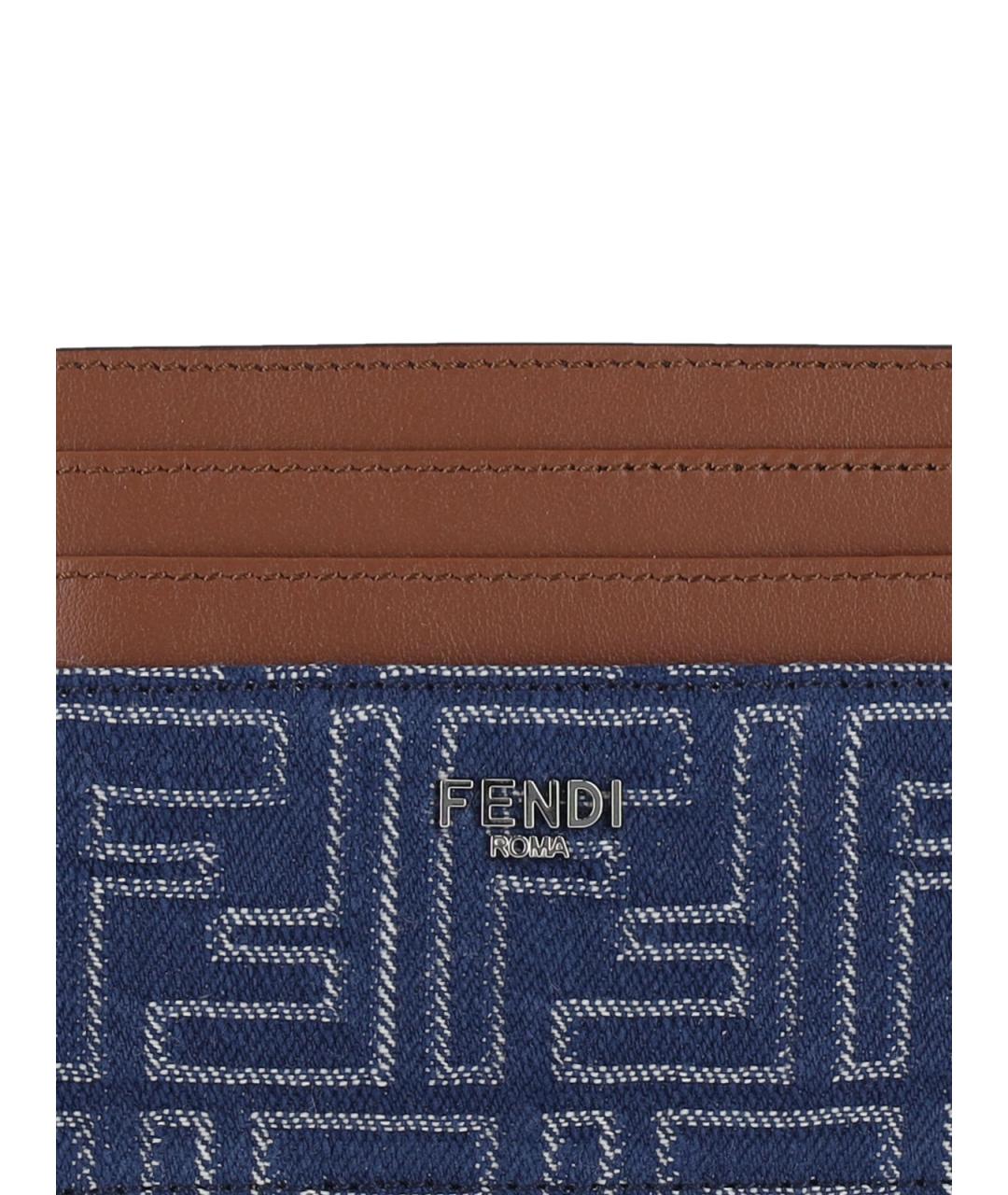 FENDI Синий кардхолдер, фото 3