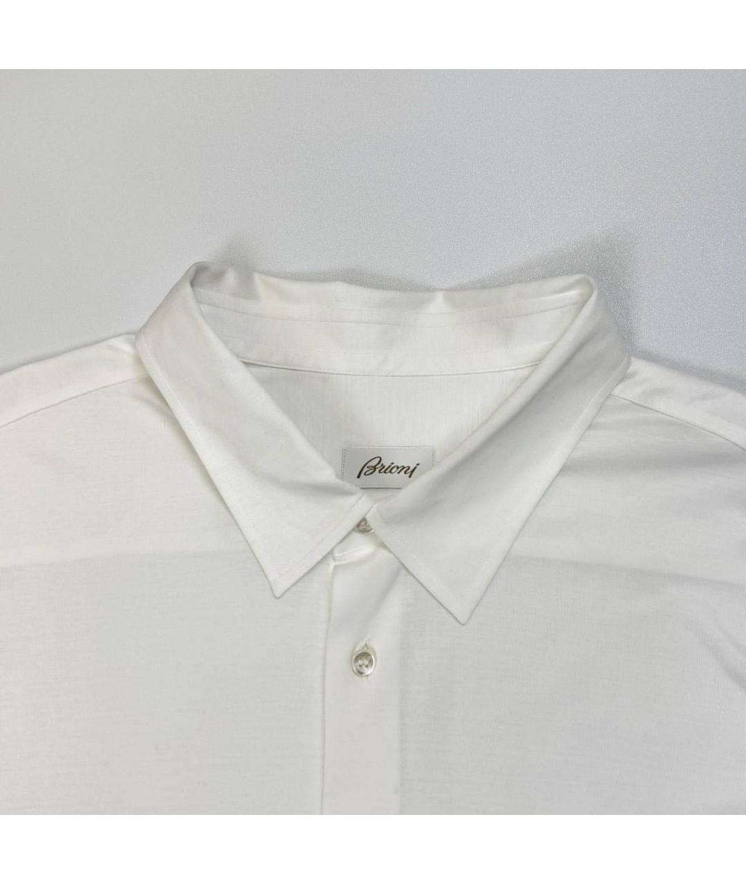 BRIONI Белая хлопковая классическая рубашка, фото 2