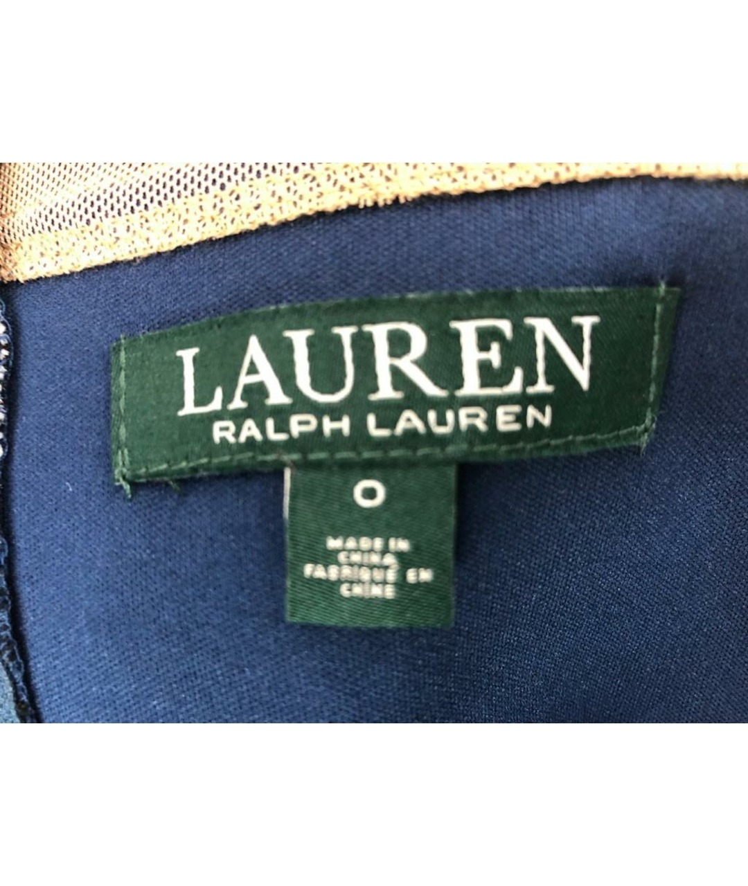 RALPH LAUREN Синее кружевное повседневное платье, фото 3