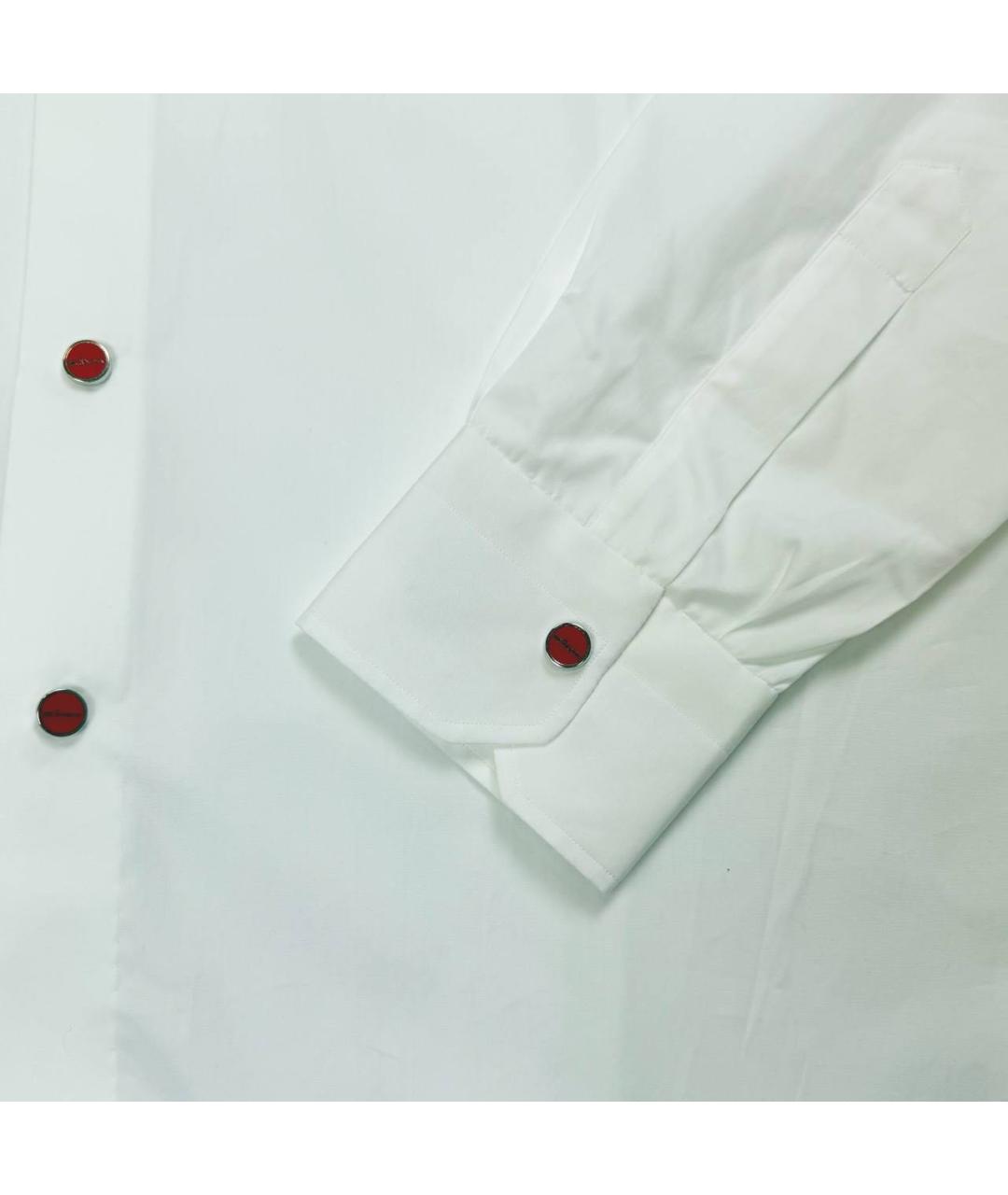 KITON Белая хлопковая классическая рубашка, фото 3