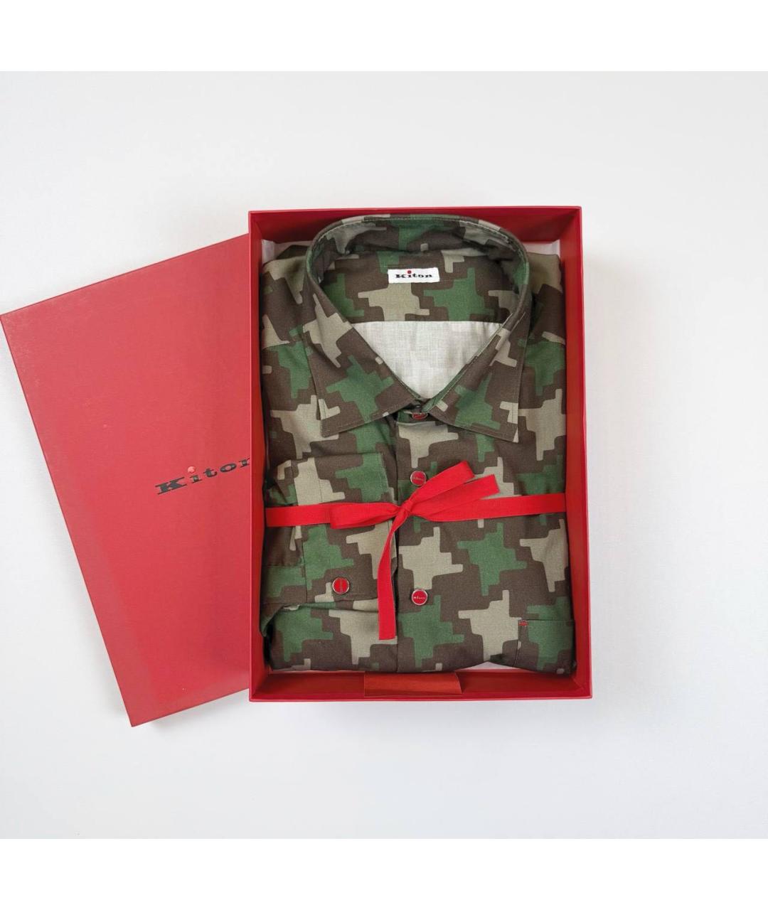 KITON Хлопковая кэжуал рубашка, фото 2