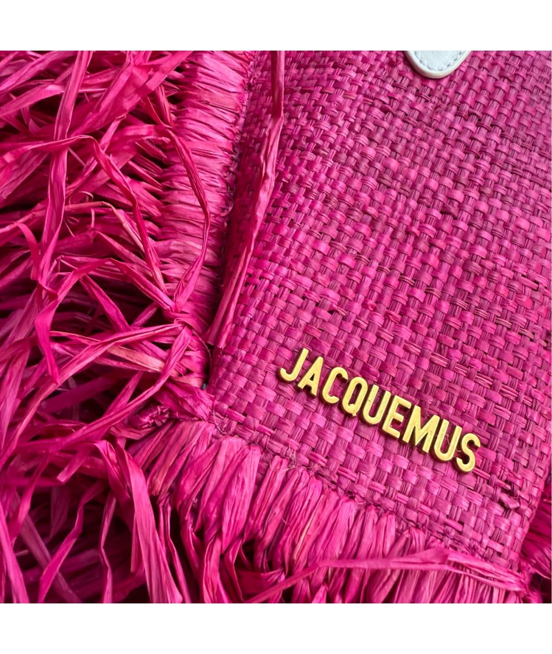 JACQUEMUS Кожаная пляжная сумка, фото 5