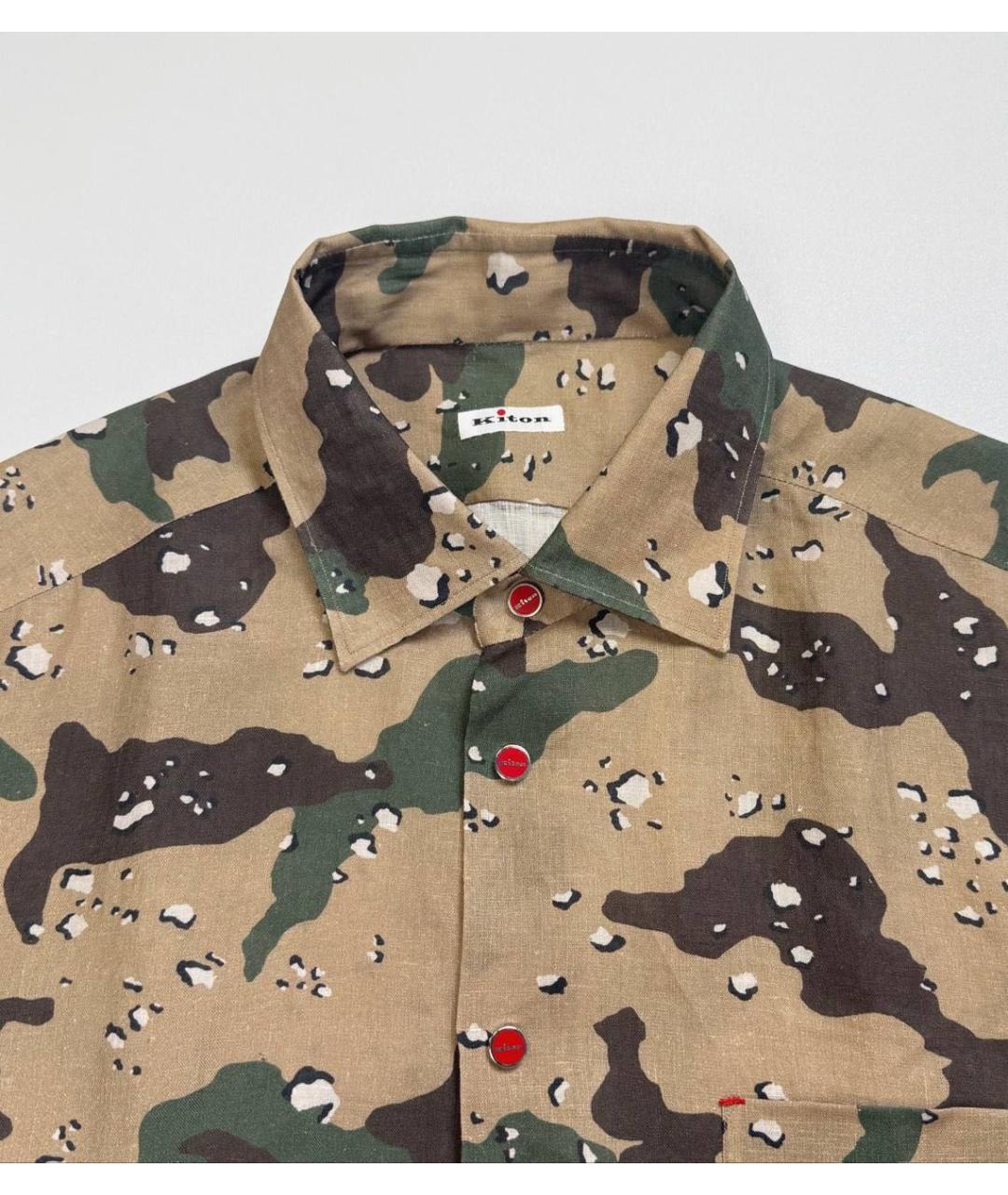 KITON Льняная кэжуал рубашка, фото 2