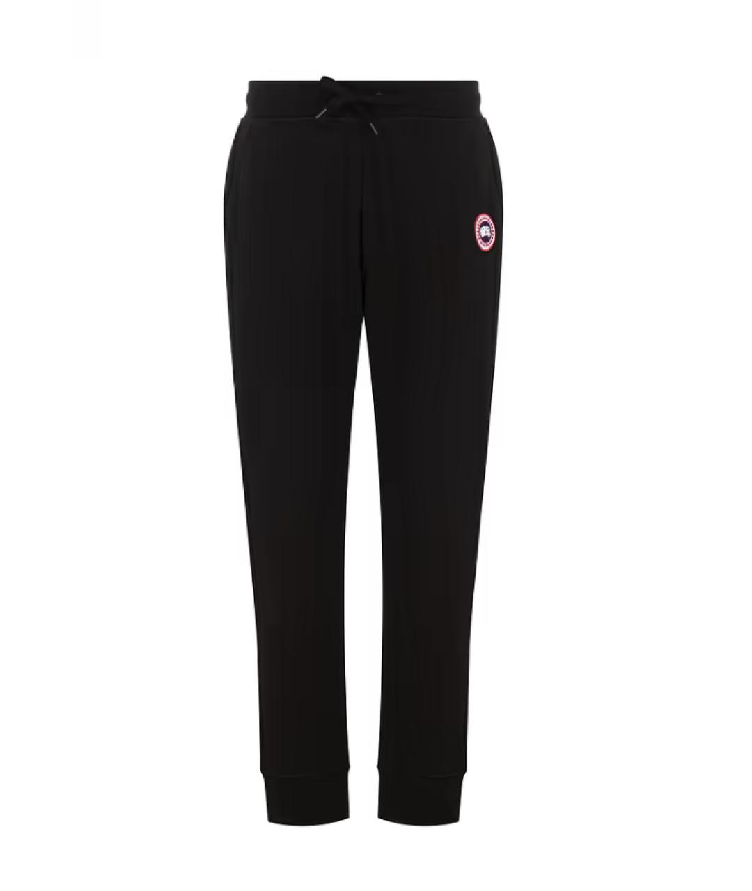 CANADA GOOSE Черные хлопковые повседневные брюки, фото 1