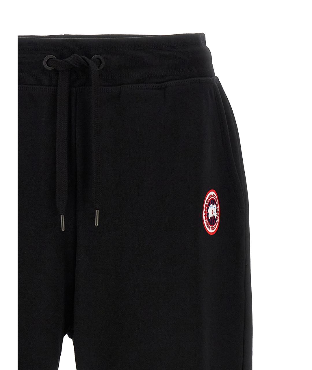 CANADA GOOSE Черные хлопковые повседневные брюки, фото 2
