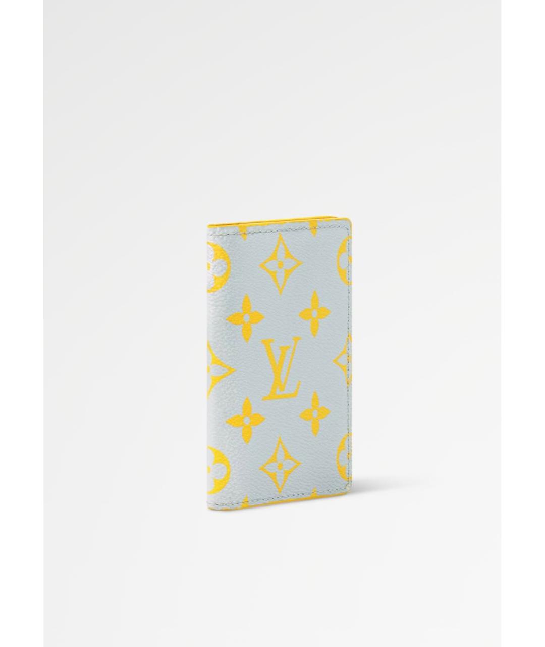 LOUIS VUITTON Желтый кардхолдер из искусственной кожи, фото 4