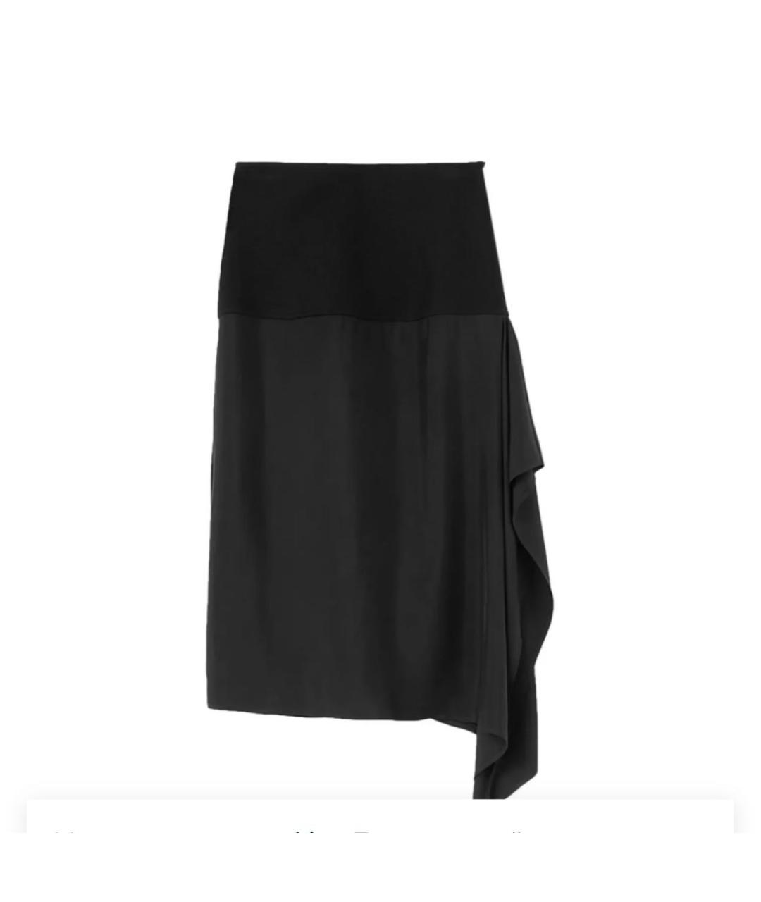 JIL SANDER Черная юбка миди, фото 5