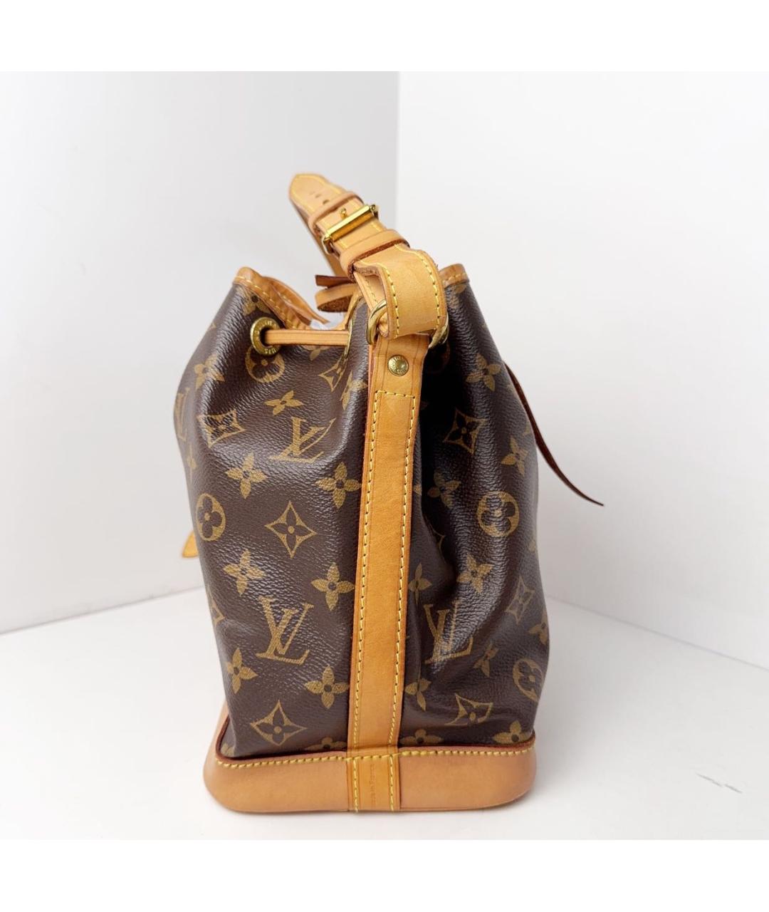 LOUIS VUITTON Коричневая кожаная сумка тоут, фото 3