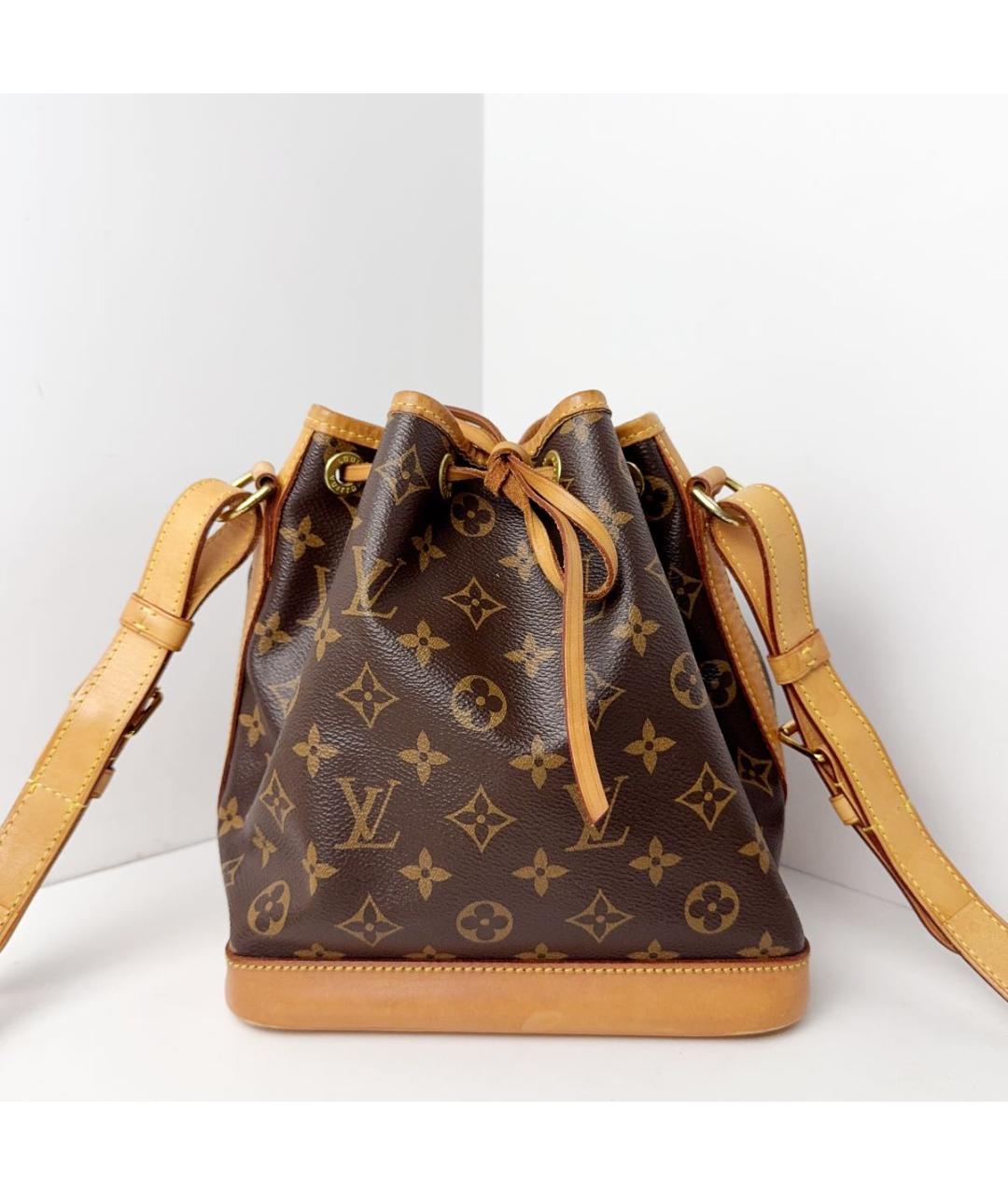 LOUIS VUITTON Коричневая кожаная сумка тоут, фото 9