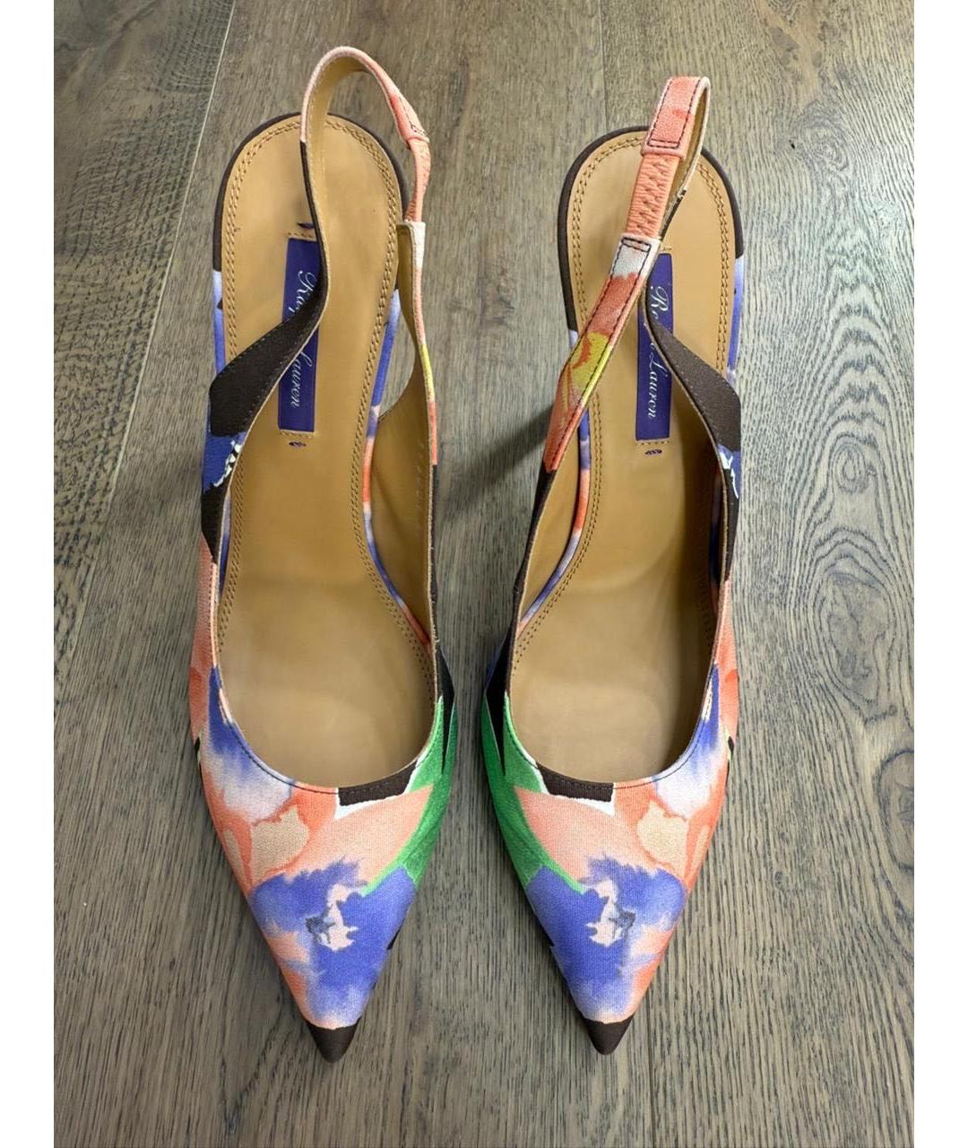 RALPH LAUREN Мульти текстильные туфли, фото 3