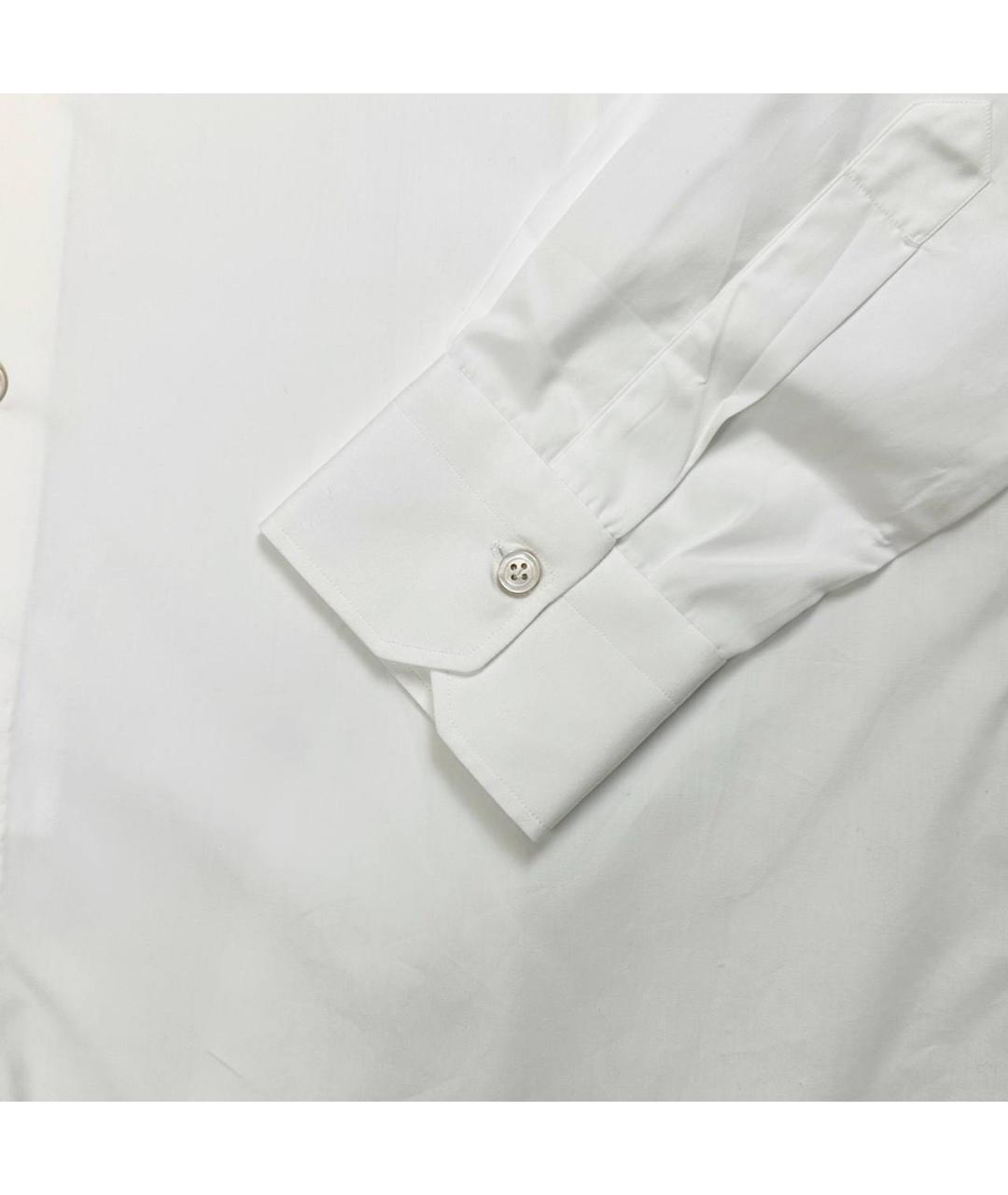 KITON Белая хлопковая классическая рубашка, фото 4