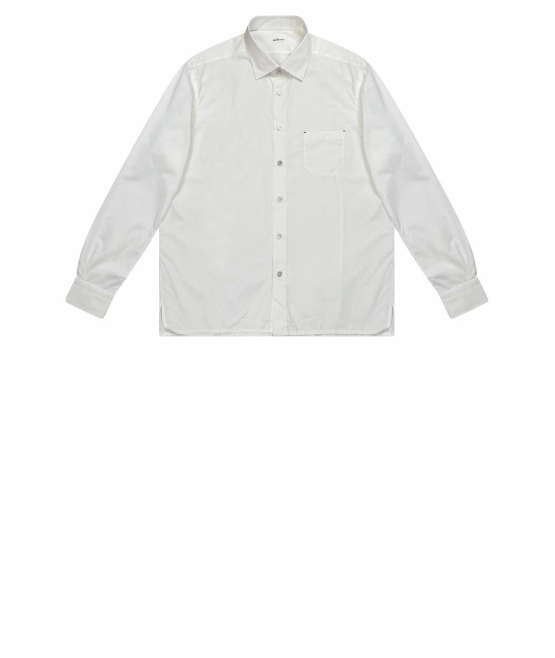 KITON Белая хлопковая классическая рубашка, фото 1