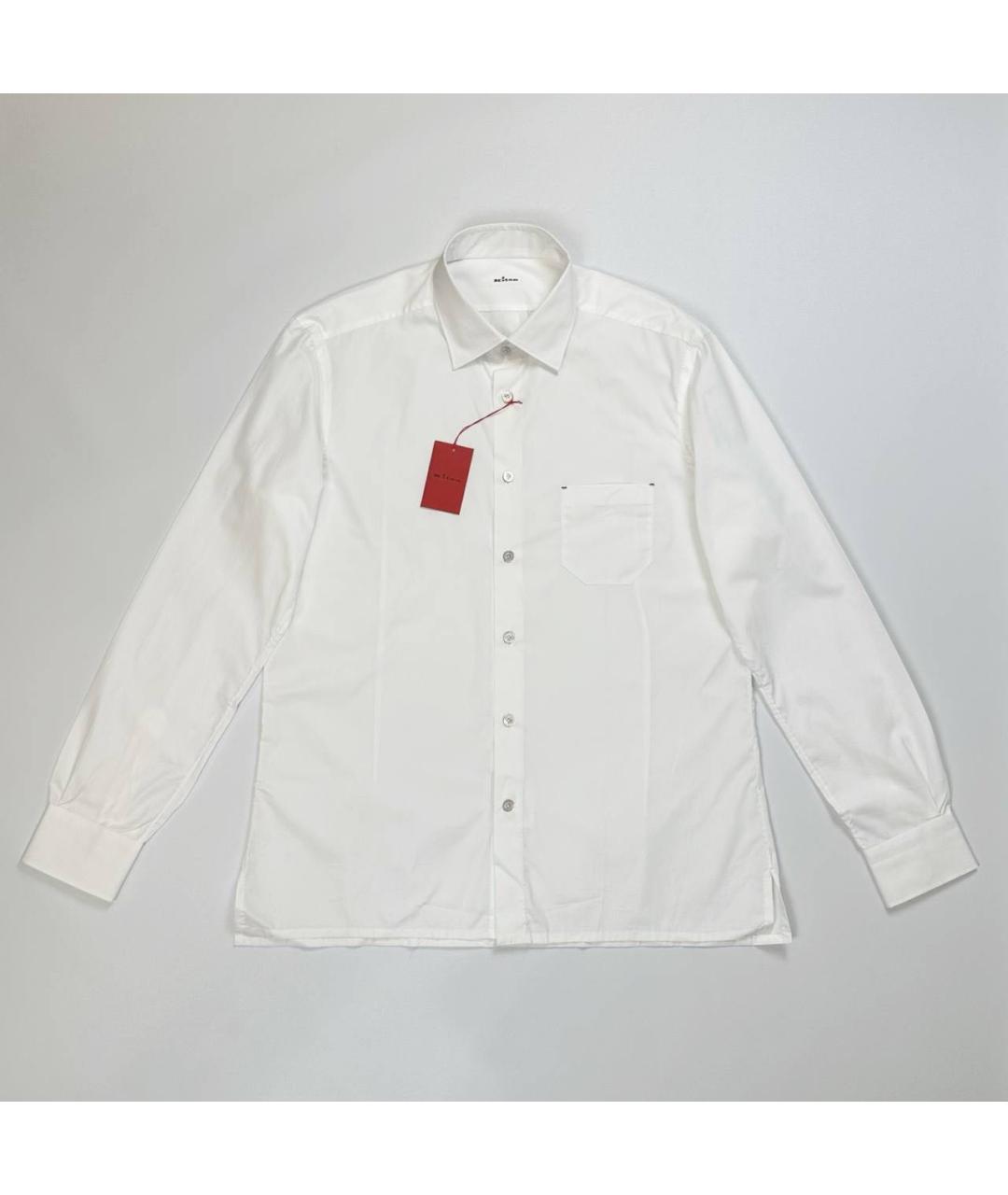 KITON Белая хлопковая классическая рубашка, фото 5