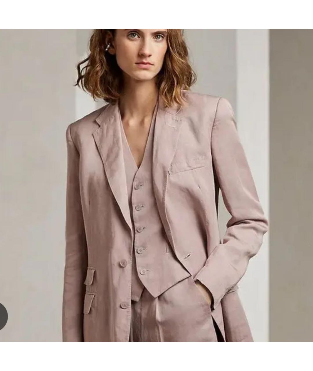 RALPH LAUREN PURPLE LABEL Розовый жакет/пиджак, фото 6