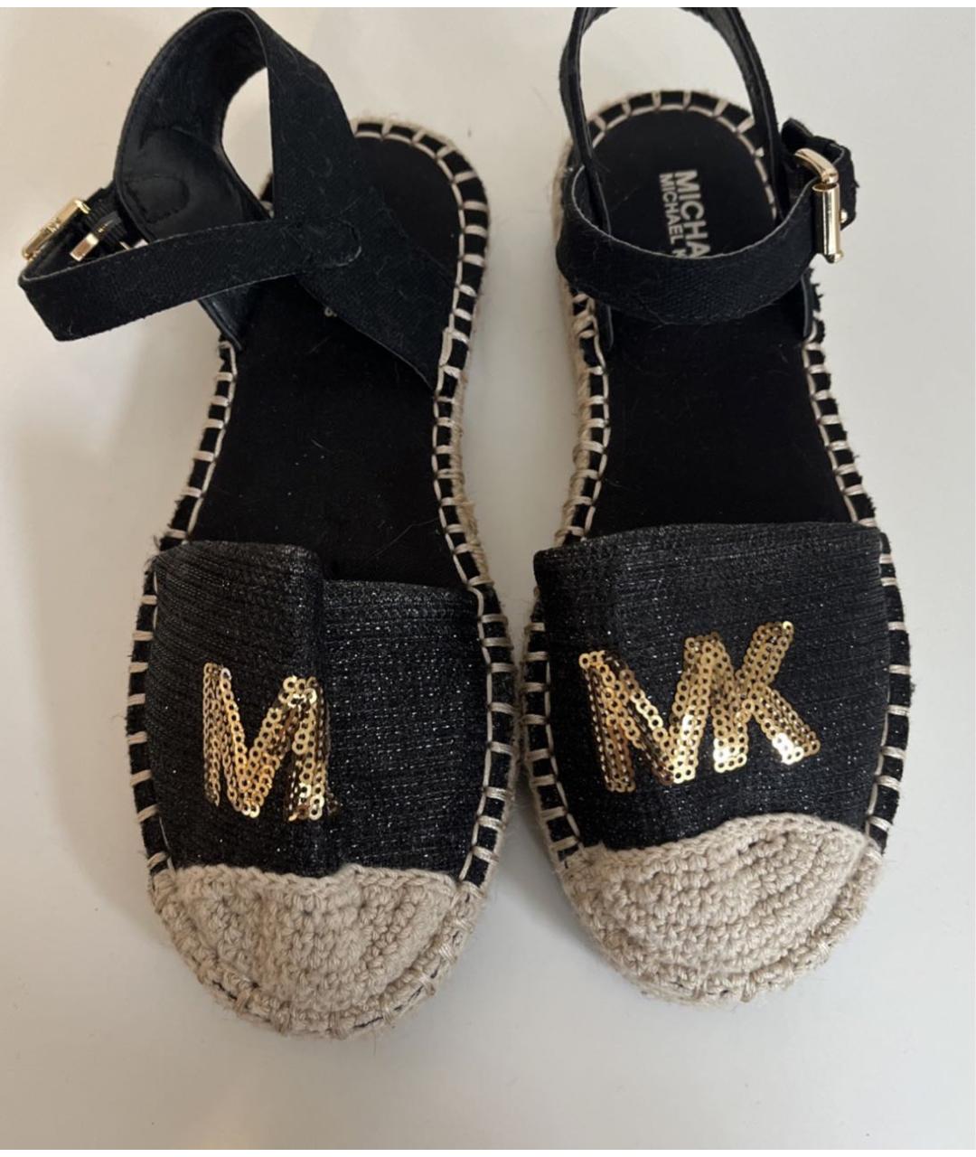 MICHAEL KORS Черные текстильные эспадрильи, фото 4