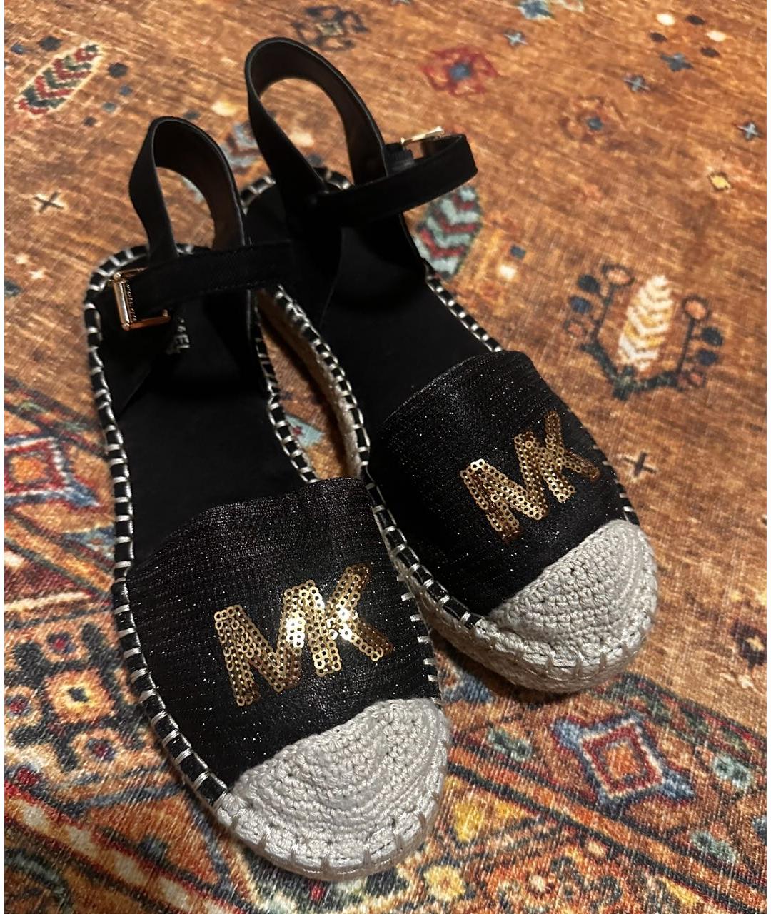 MICHAEL KORS Черные текстильные эспадрильи, фото 3