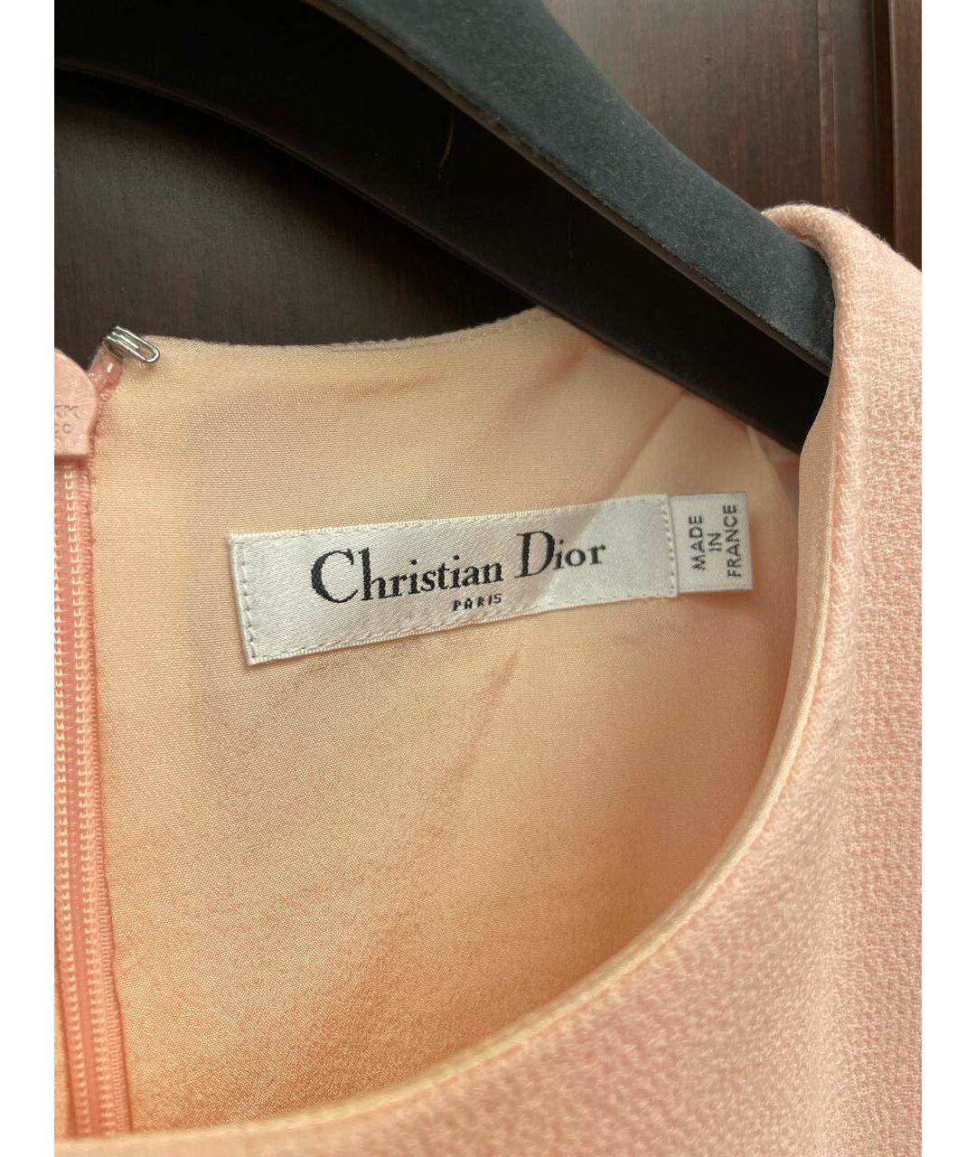 CHRISTIAN DIOR Розовое шерстяное коктейльное платье, фото 3