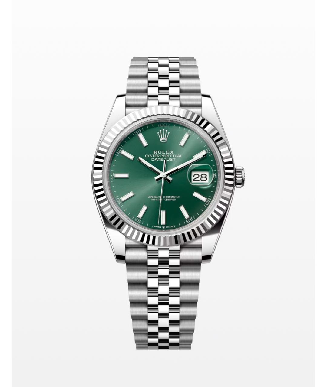 ROLEX Зеленые металлические часы, фото 3