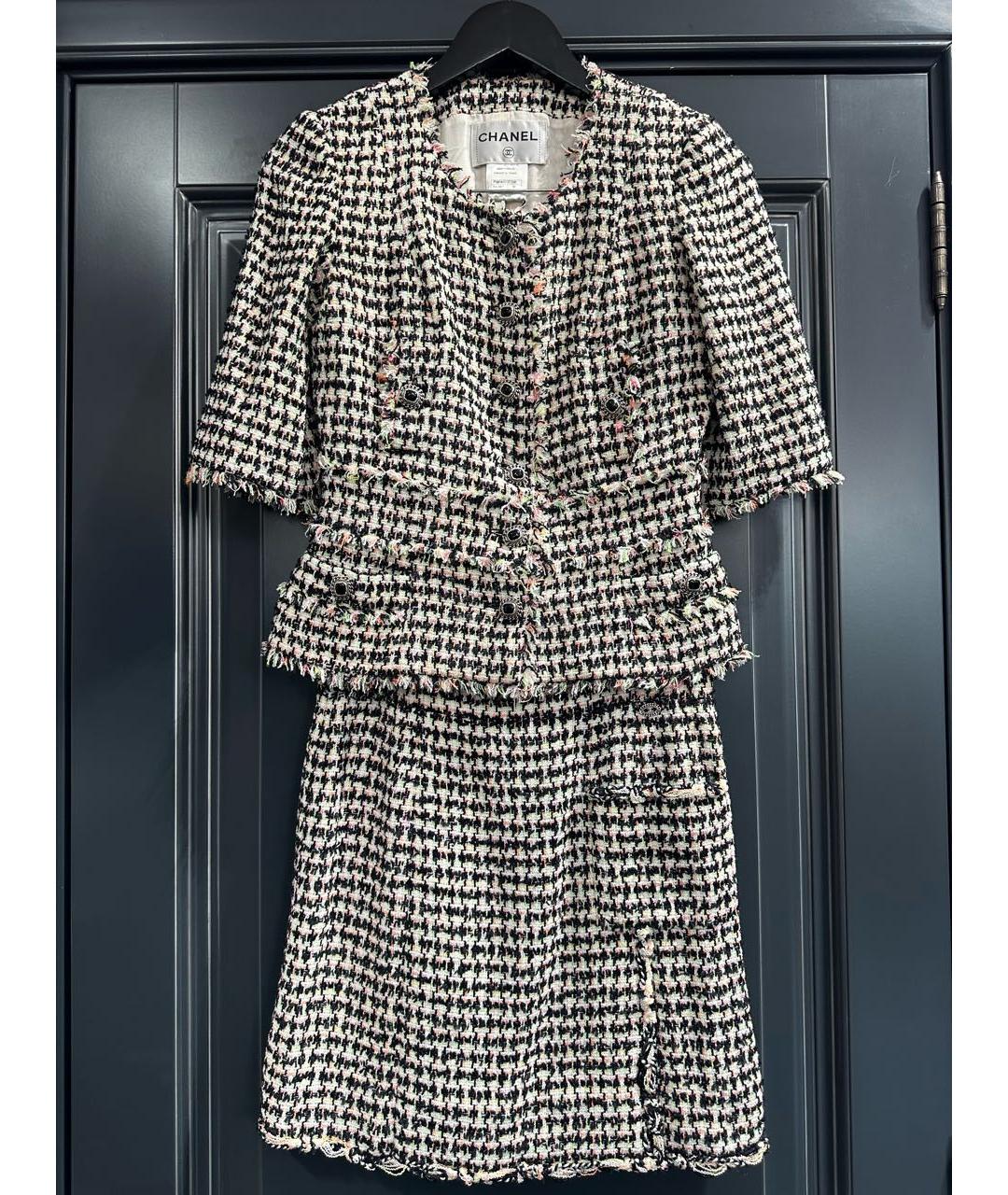 CHANEL Белый хлопковый костюм с юбками, фото 6