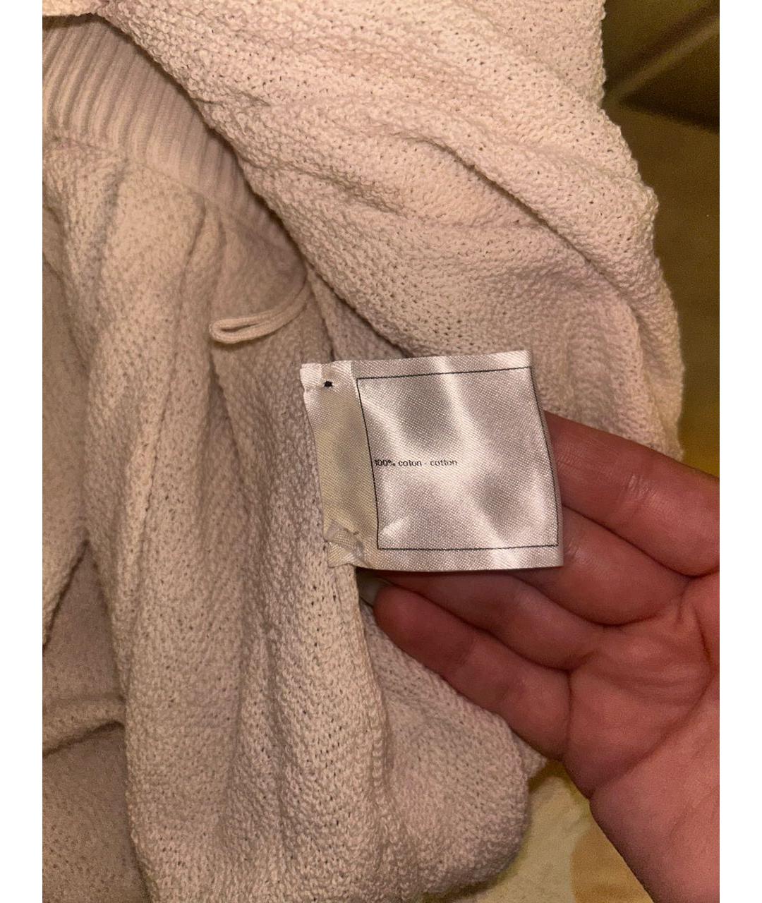 CHANEL Бежевая хлопковая юбка мини, фото 7