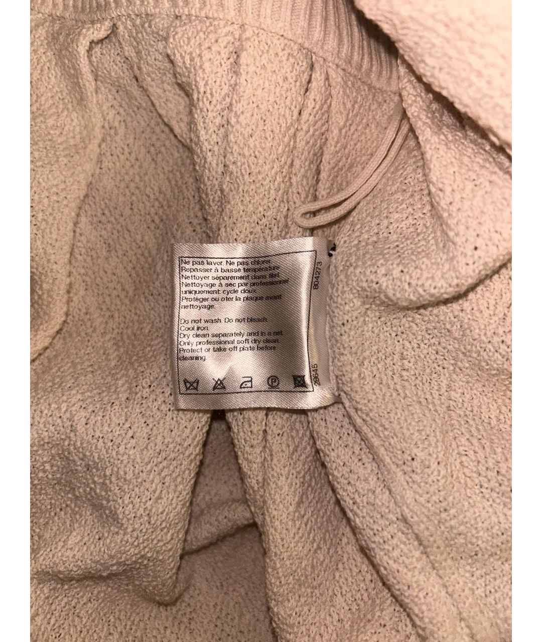 CHANEL Бежевая хлопковая юбка мини, фото 8