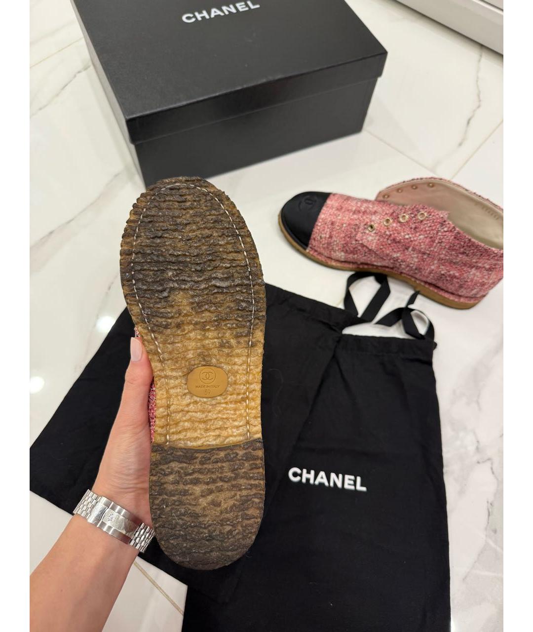 CHANEL Текстильные ботинки, фото 6