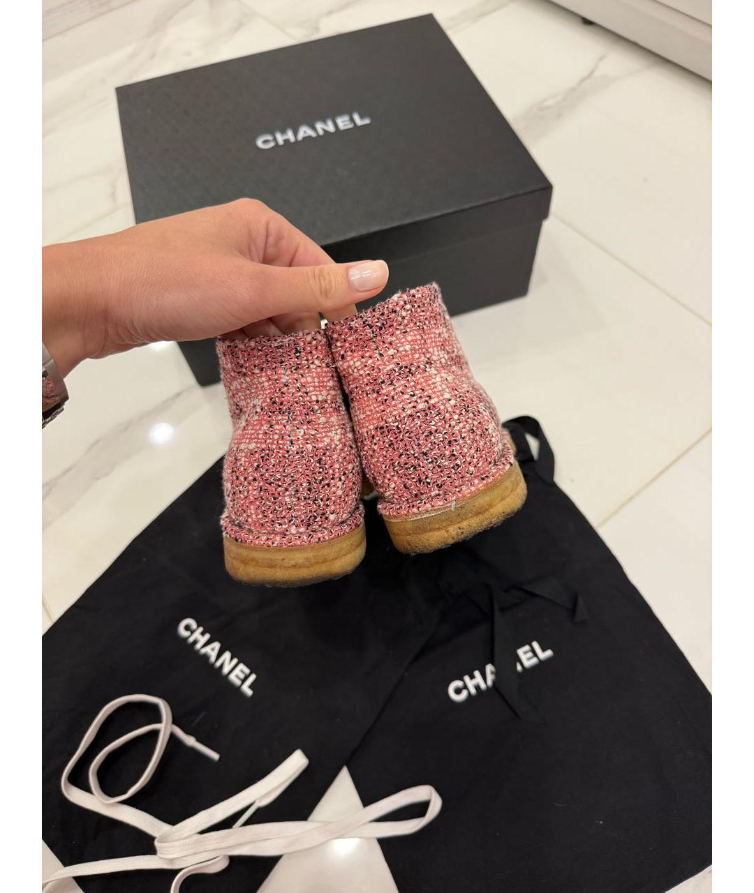CHANEL Текстильные ботинки, фото 7