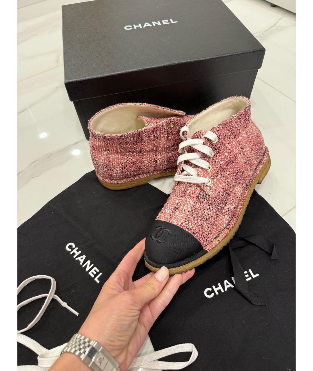 CHANEL Текстильные ботинки, фото 2