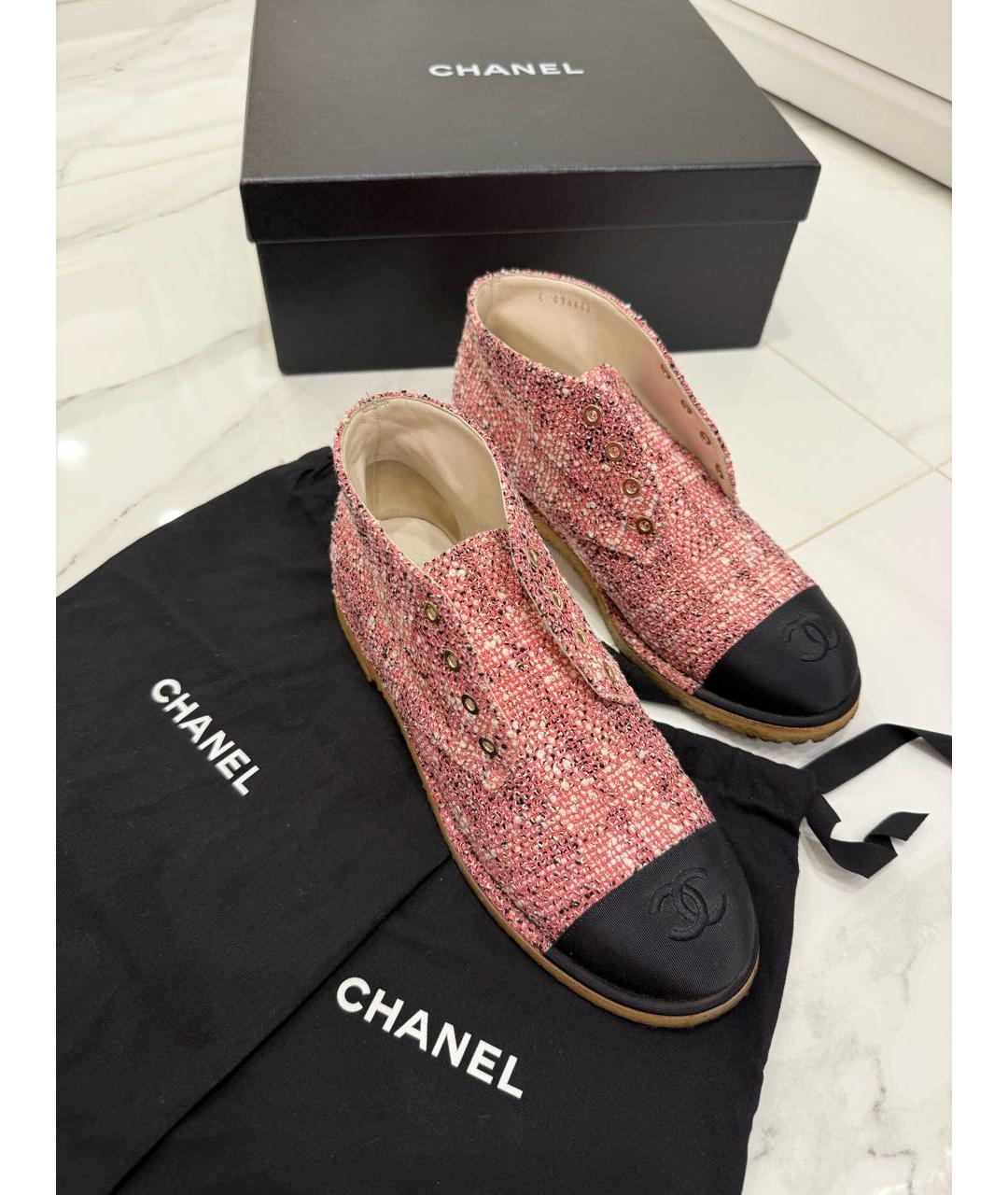 CHANEL Текстильные ботинки, фото 8