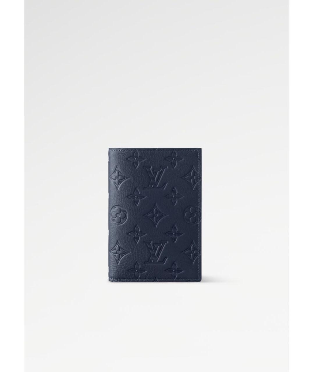LOUIS VUITTON Темно-синий кожаный кардхолдер, фото 8
