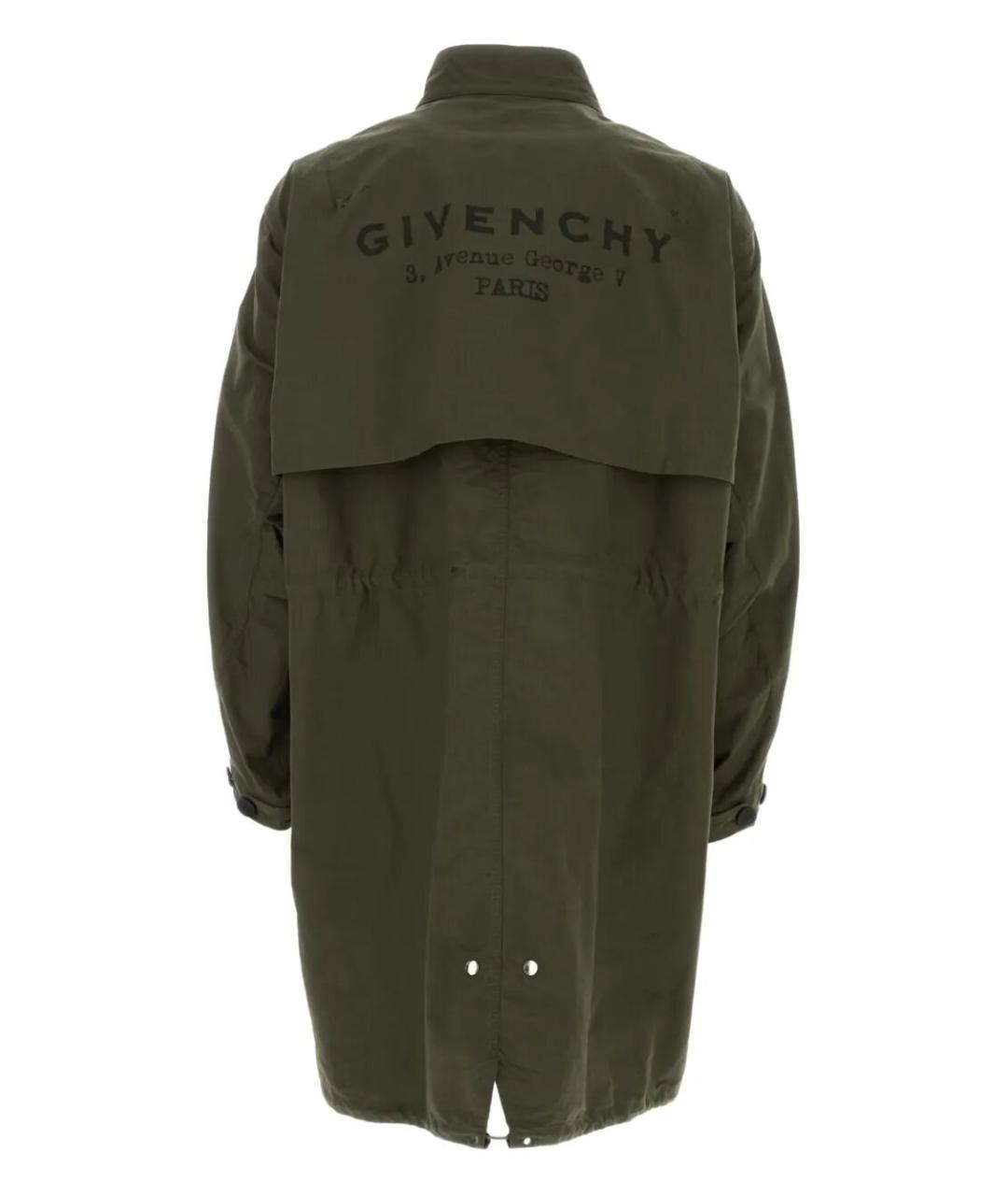 GIVENCHY Зеленая хлопковая парка, фото 2