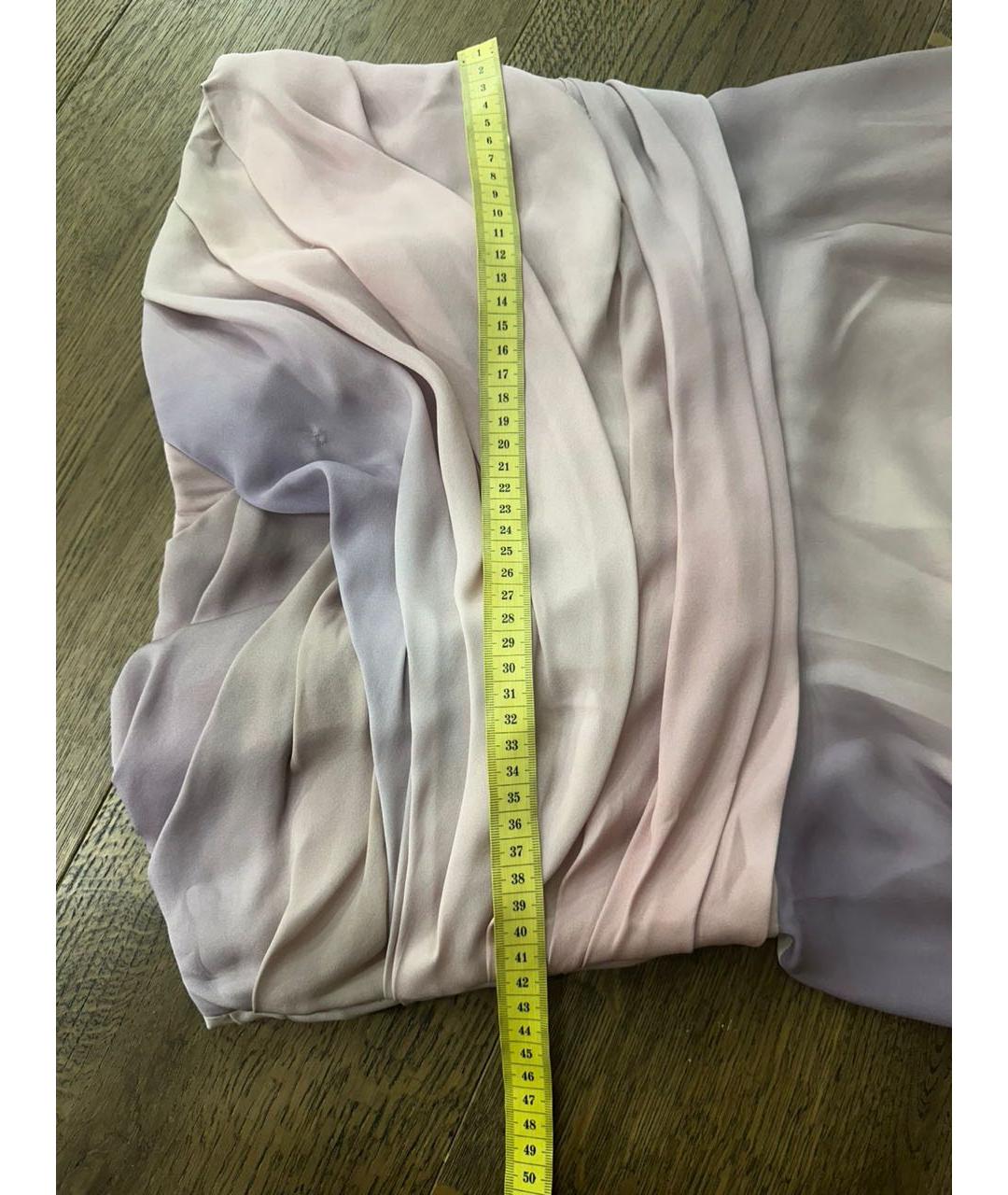 RALPH LAUREN PURPLE LABEL Розовое шелковое коктейльное платье, фото 5