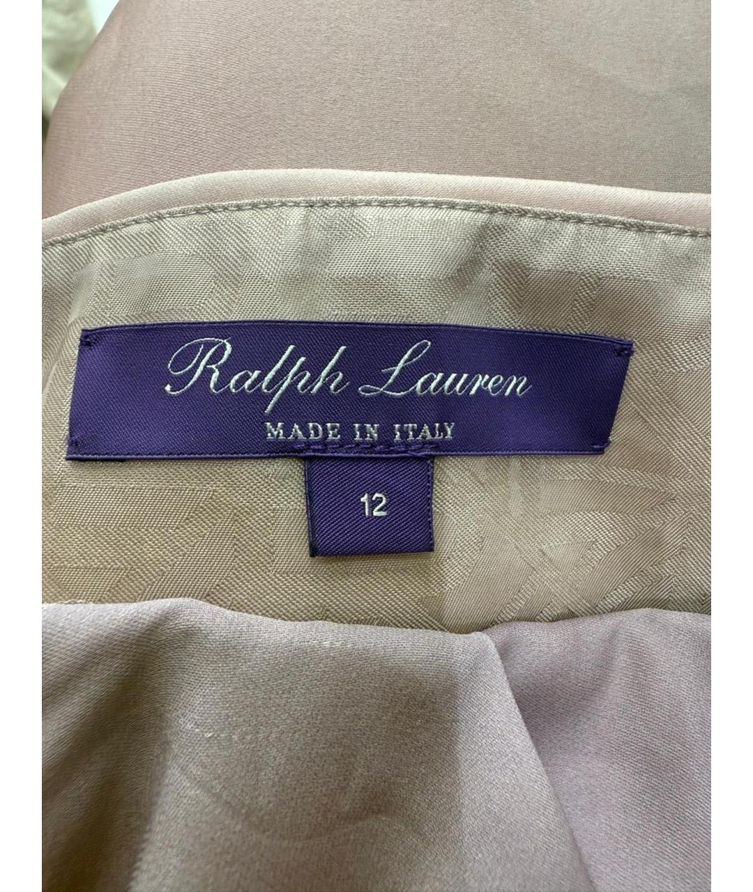 RALPH LAUREN PURPLE LABEL Розовое шелковое коктейльное платье, фото 3