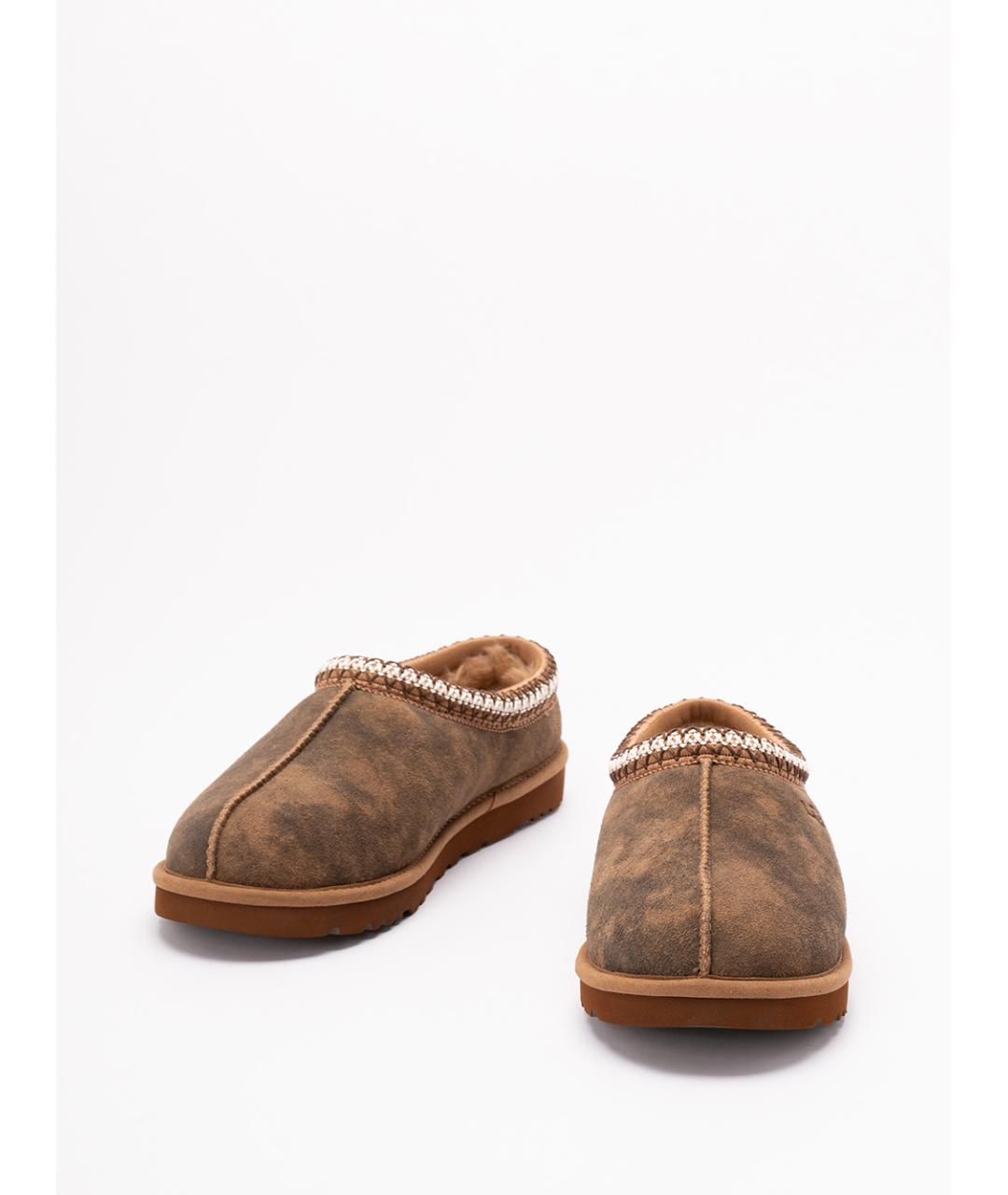 UGG AUSTRALIA Коричневые нубуковые низкие ботинки, фото 2