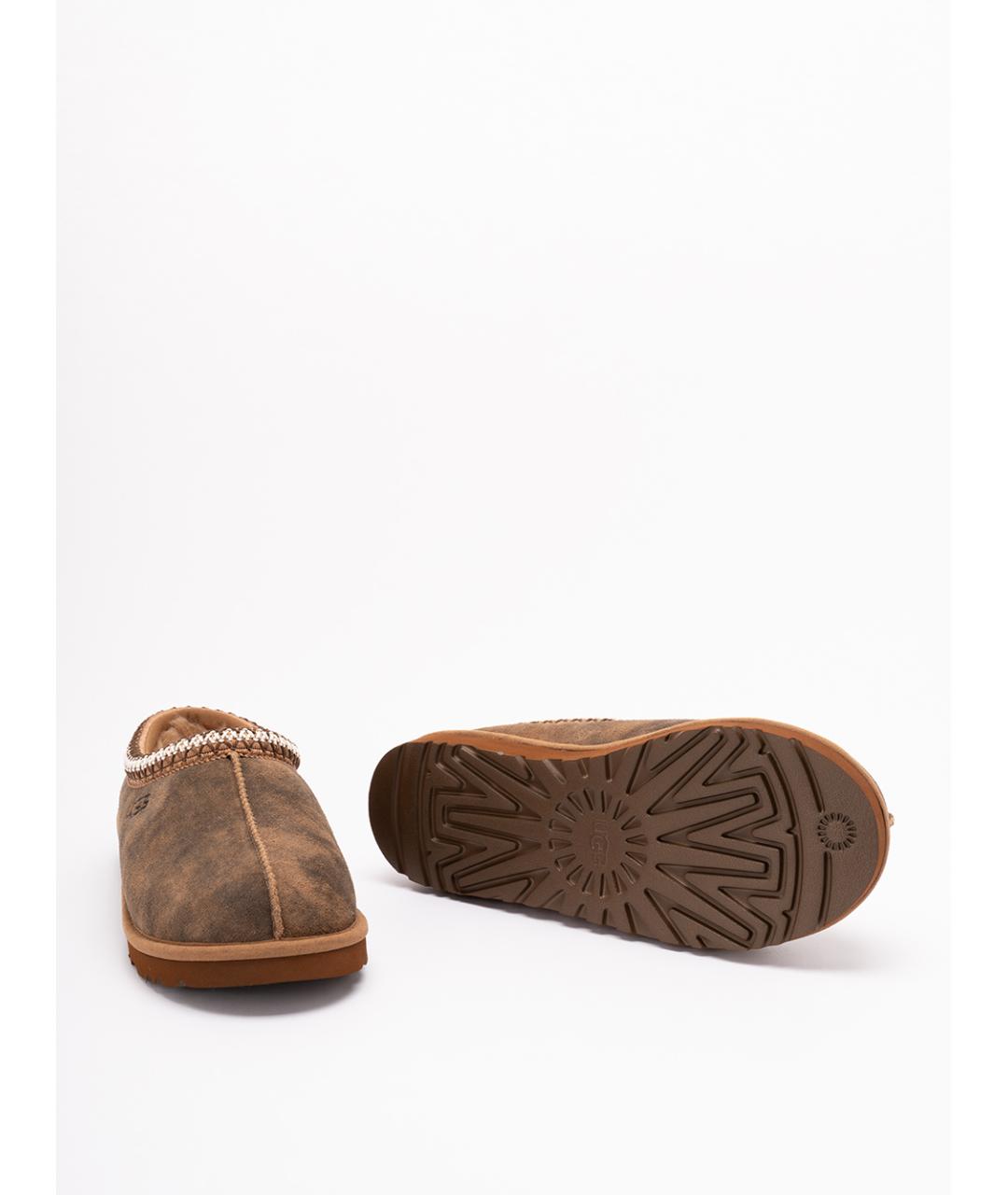 UGG AUSTRALIA Коричневые нубуковые низкие ботинки, фото 4